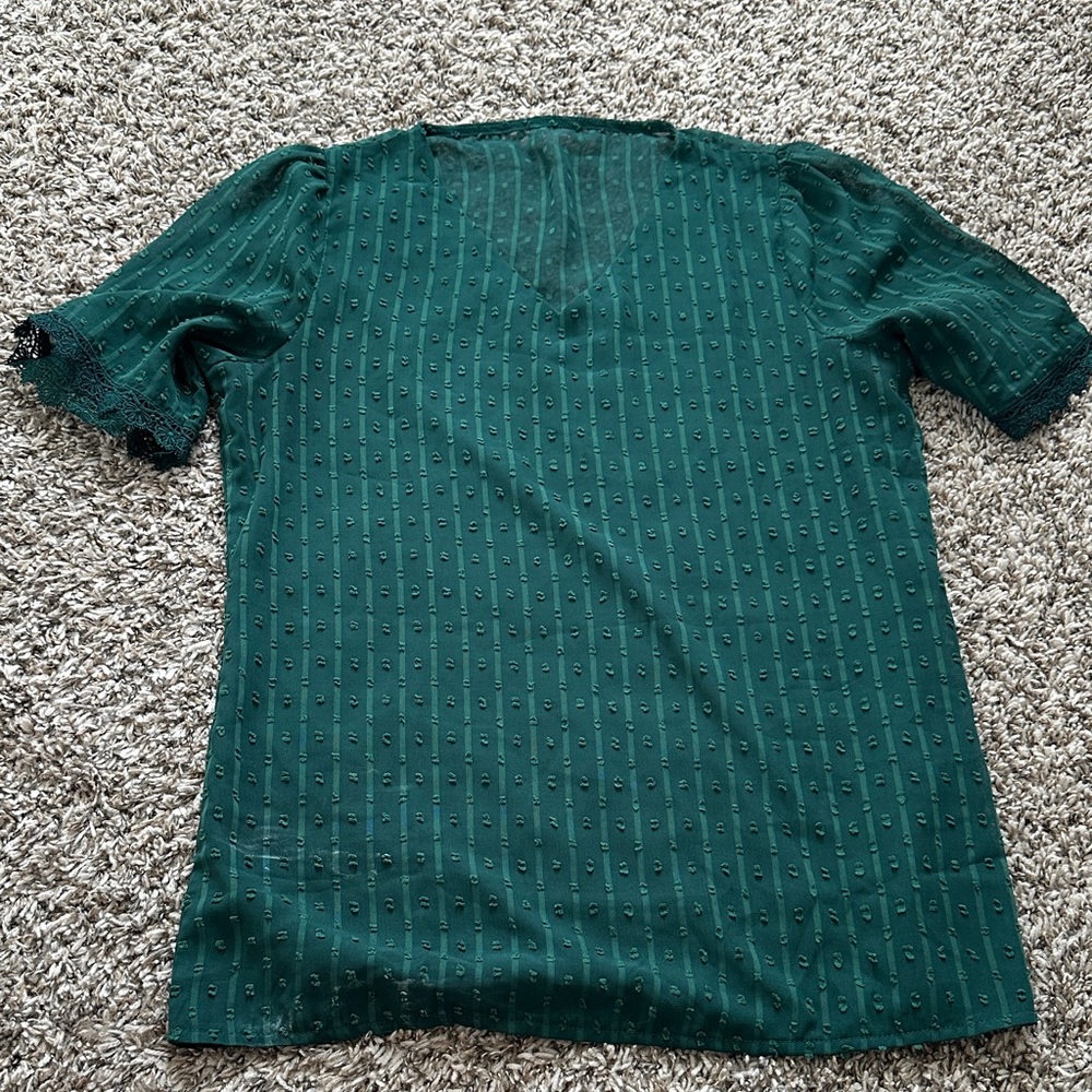 Elegant Green Women's Top